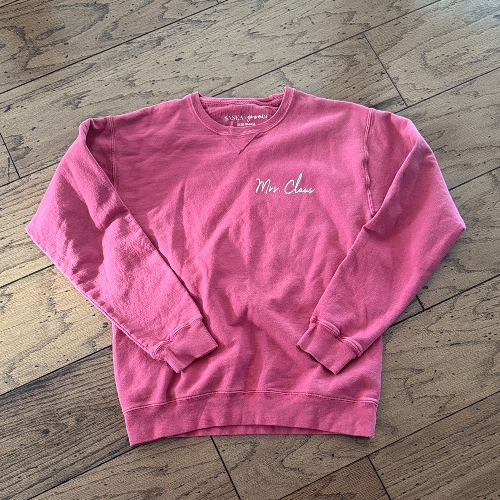 Red Holiday Mrs Claus Sweatshirt